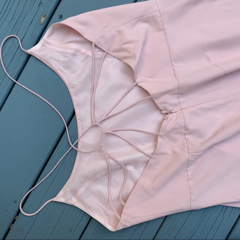 * ASOS light pink Maxi Dress Size 16 NWT - Picture 7 of 13